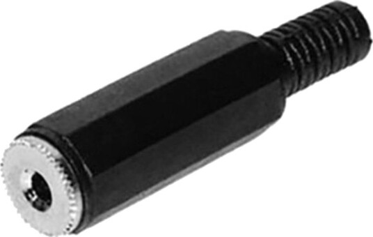 Tru Components 1559778 Jackplugg 2,5 Mm Kobling Rette Poler: 2 Mono Sort 1 Stk.