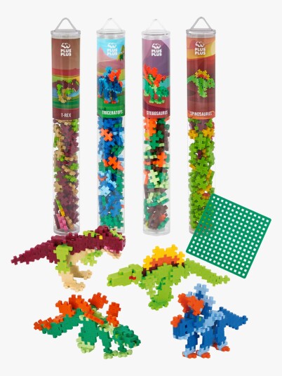 Plus Plus Plus-Plus Dinosaur Tube and Baseplate Bundle Plus Plus Plus-Plus Dinosaur Tube and Baseplate Bundle