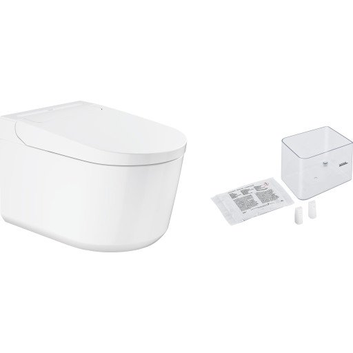 Grohe Sensia Basic Dusj- Og Toalettpakke, Uten Spylekant, Antibakteriell, Hvit Grohe Sensia Basic Dusj- Og Toalettpakke, Uten Spylekant, Antibakteriell, Hvit