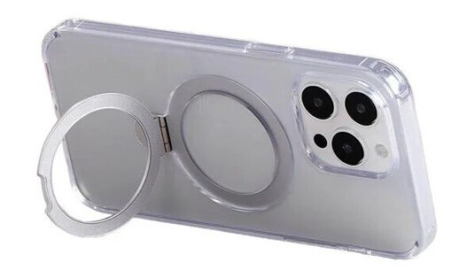 Magnetic Protective Phone Case With Holder Joyroom Jr-Bp004 For Iphone 15 Pro Max (Transparent)