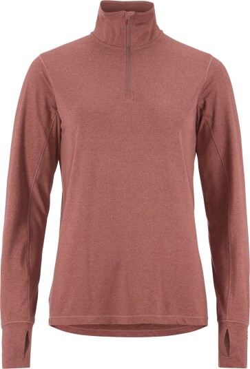 Craft Women's Flow Half Zip Longsleeve Rose Brown/melange XL