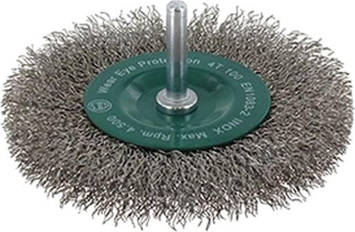 Abraboro Skivebørste 100X12 Mm Abraboro – Bølget Tråd Skaft Inox