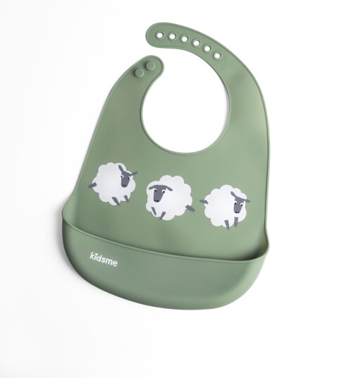 Kidsme Easy Clean Bib Green