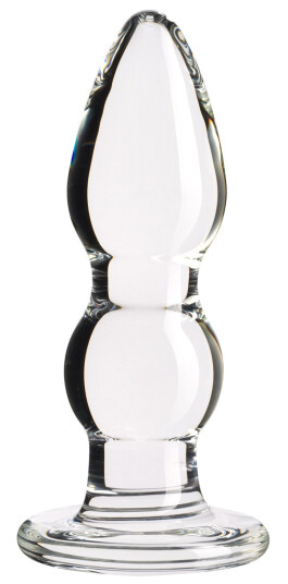 Sinful Groove Liten Analplugg i Glass     - Klar