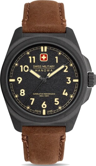 Swiss Military Hanowa Herreklokke SMWGA0003940 Hanowa Grå/Lær Ø40