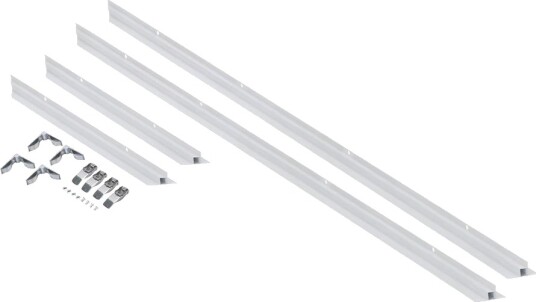 Innbyggingsramme 120x30 paneler Hvit aluminium Innbyggingsramme 120x30 paneler Hvit aluminium