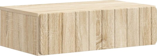 vidaXL Vegghengt Sidebord Sonoma eik 59 x 34,5 x 17 cm Konstruert tre
