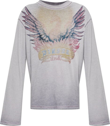 Diesel Dame Topper Lilla L,