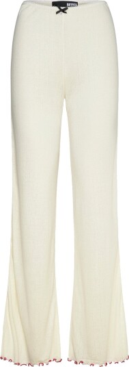 ROTATE Pointelle Low Leggings CreaM ROTATE Pointelle Low Leggings CreaM