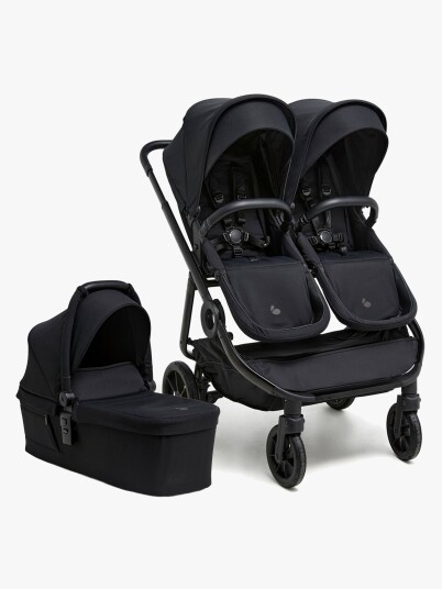 Beemoo Pro Twin 2 Søskenvogn Inkl. Liggedel Coffee Black Beemoo Pro Twin 2 Søskenvogn Inkl. Liggedel Coffee Black