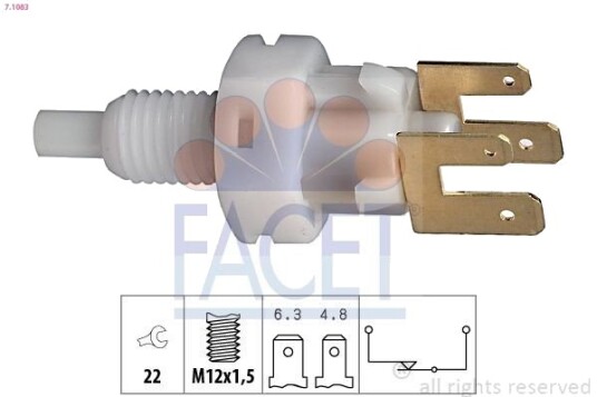 Bremselysbryter FACET 7.1083