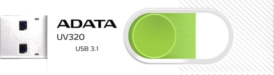 Adata Uv320 Usb-Flashstasjon 128 Gb Usb 3.1 Hvit/Grønn