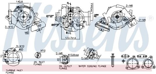 Turbolader NISSENS 93680