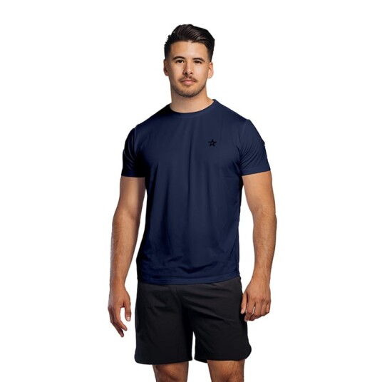 Star Wear Star Mesh T shirt Navy Blå Small
