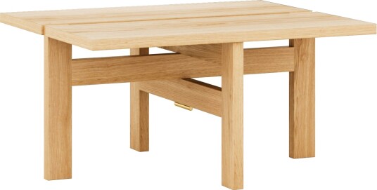 Moebe rectangular coffee table salongbord small Eik