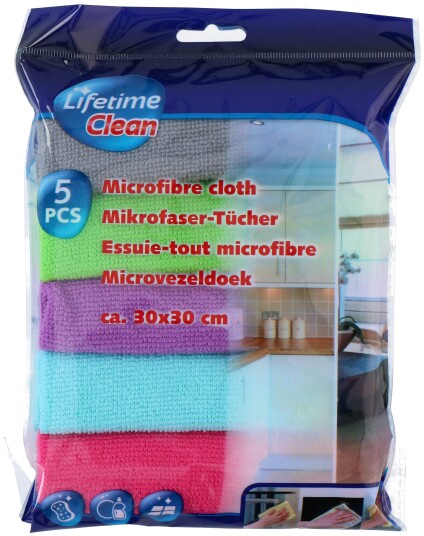 Lifetime Mikrofiberkluter - 30x30 cm - 5 stk