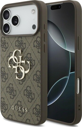 Guess 4G Big Logo Mobildeksel til iPhone 17 Pro / 18 Pro - Brun Guess 4G Big Logo Mobildeksel til iPhone 17 Pro / 18 Pro - Brun
