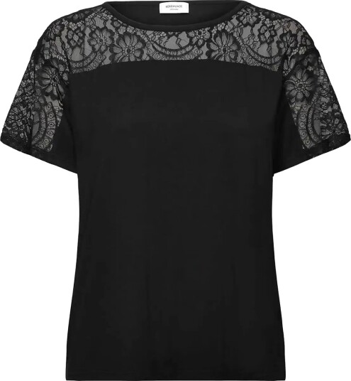 Rosemunde Rwbiarritz Ss Lace T Shirt Black L