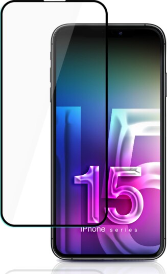 3mk HardGlass Max Lite til iPhone 15 Plus - Sort