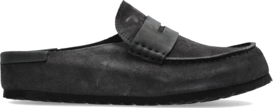 Birkenstock Naples Wrapped Leve/Leoi Charcoal Grey 45