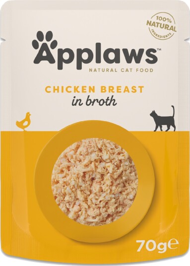 Applaws Våtfôr Cat Natural I Buljong Kyllingbryst 48 X 70 G Applaws Våtfôr Cat Natural I Buljong Kyllingbryst 48 X 70 G