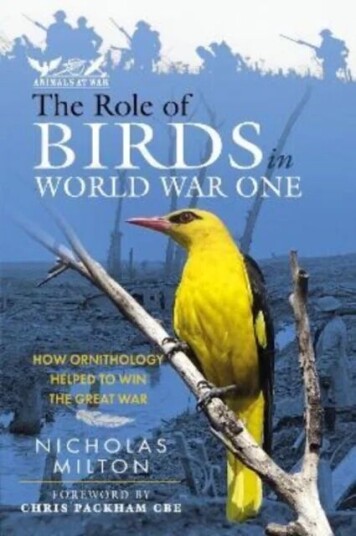 The Role Of Birds In World War One Av Nicholas Milton