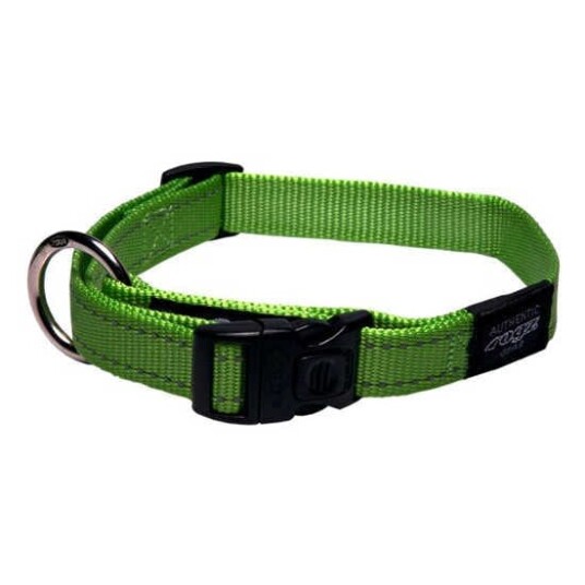Rogz Classic Halsbånd (flere farger) Limegrønn S-11MM 20-31CM