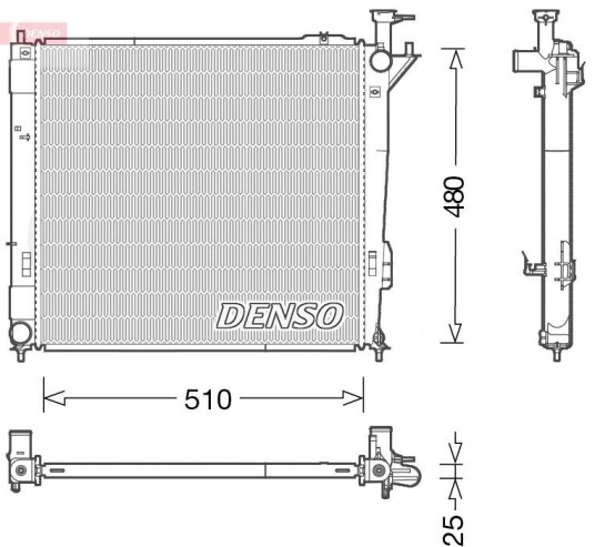 Radiator DENSO DRM41015 Radiator DENSO DRM41015