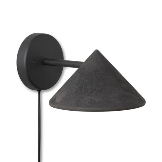 Mater Terra Vegglampe Coffee Waste Black
