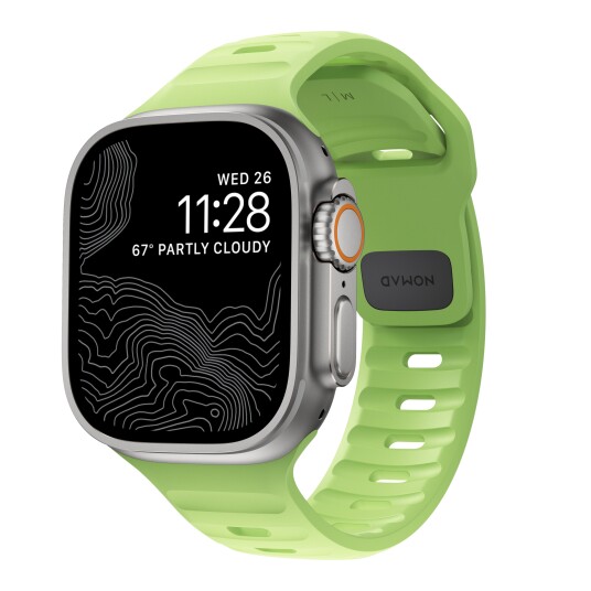 Nomad Sport Strap Glow 2.0 Apple Watch Ultra 2/1 (49mm) 9/8/7 (45mm)/6/SE/5/4 (44mm)/3/2/1 (42mm)
