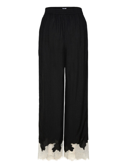 Object Objdalme Mw Lace Pants E Aw Fair - Black - 34 Object Objdalme Mw Lace Pants E Aw Fair - Black - 34