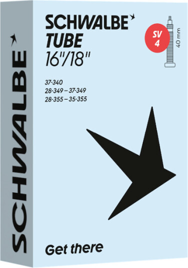Schwalbe slange 16/18"x1,10-1,50 (28/37-340/355) 40mm racerventil