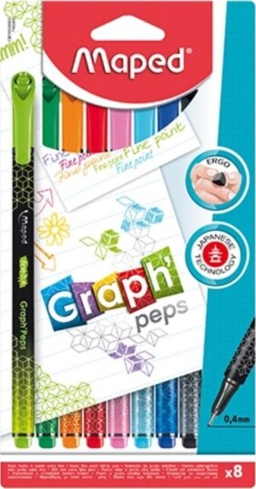 Graph Peps Deco Tynn Penn 8 Farger Maped