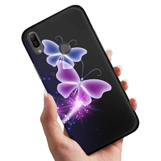 Samsung Galaxy A40 - Deksel/Mobildeksel Lilla Sommerfugler