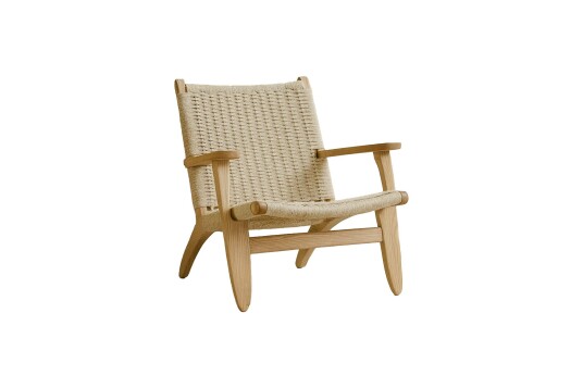 VIND Lazy lenestol Beige/hvitkalket Hvit VIND Lazy lenestol Beige/hvitkalket Hvit