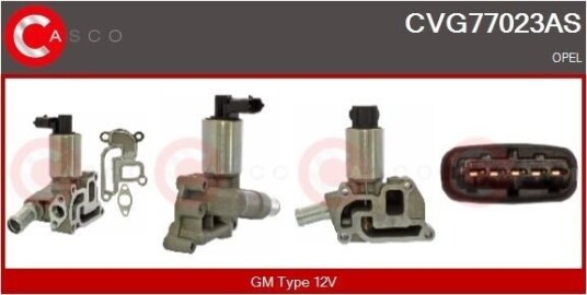 EGR ventil CASCO CVG77023AS EGR ventil CASCO CVG77023AS