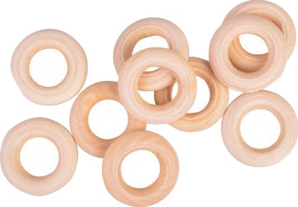 Infinity Hearts Infinity Hearts Treringer Gardinringer Tre Runde 20Mm 10 Stk