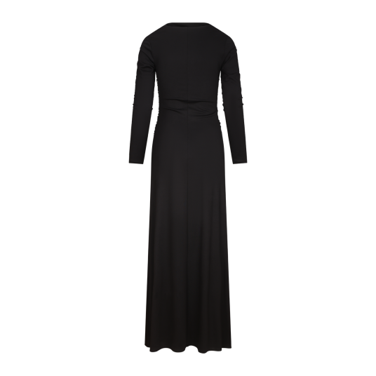Jakeline Dress Black S Gathered maxi dress