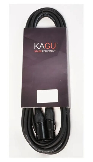 KAGU DMNX3BK DMX kabel 5m 3 pin sort KAGU DMNX3BK DMX kabel 5m 3 pin sort