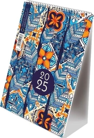 Kalender 2025 Vertikal Med Spiralblomster Kalender 2025 Vertikal Med Spiralblomster