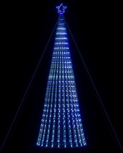 LED Juletre 1028 LEDs Blå 403 cm