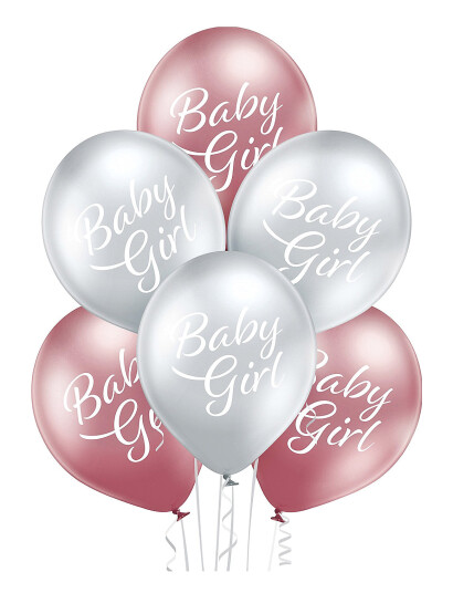 IPK Baby Girl Balloon 30 Cm Metallic Chrome 6 Pcs/Pack Multi/patterned 
