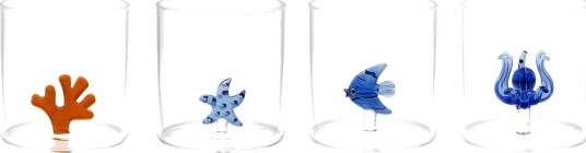 Mareld Tumblerglass 4 stk havstema