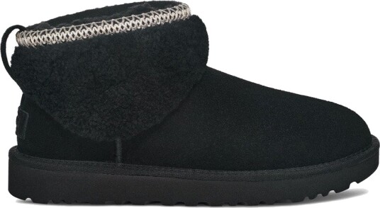 UGG Women's Classic Ultra Mini Maxi Curly Black 39