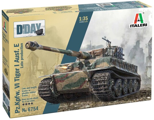 Italeri Panzerkampfwagen VI Tiger I Modelltank 1:35 Italeri Panzerkampfwagen VI Tiger I Modelltank 1:35