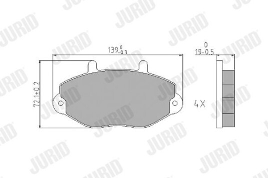 Bremseklosser JURID 573951J