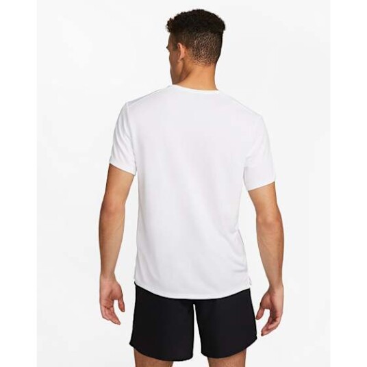Nike Dri-FIT UV Miler Short-Sleeve t-skjorte herre Hvit L