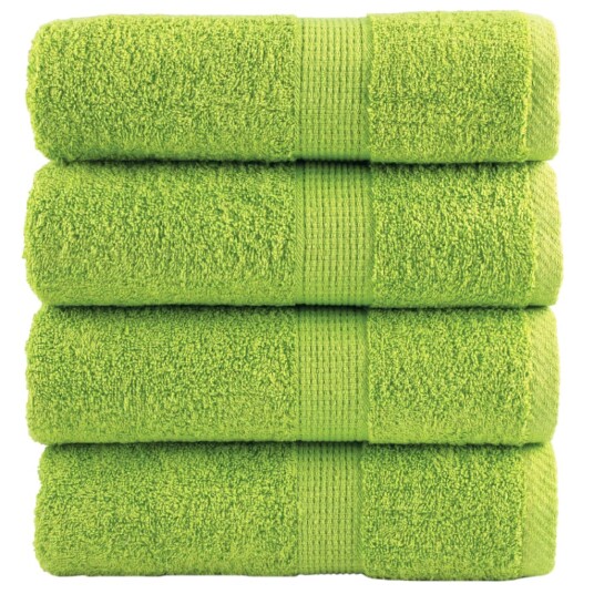 Premium gjestehåndklær SOLUND 4 stk eplegrønn 30x50cm 600g/m2 Premium gjestehåndklær SOLUND 4 stk eplegrønn 30x50cm 600g/m2