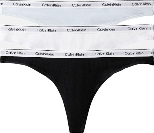 Calvin Klein Thong 3Pk Black M