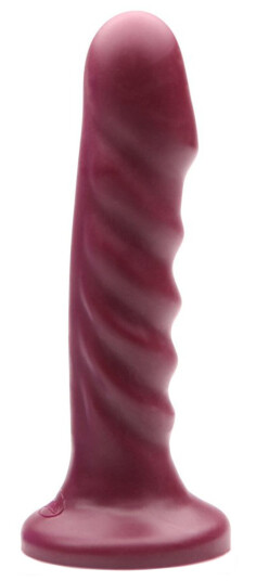 Tantus Echo Super Soft Dildo med Bullet 16 cm - Bordeaux